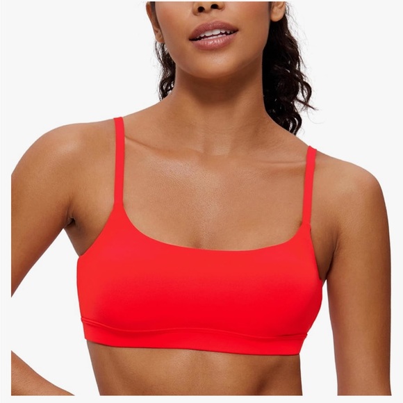 NWT CRZ YOGA Butterluxe Spaghetti Strap Sports Bra - Picture 1 of 6